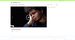 Desktop Screenshot of media.telus.com