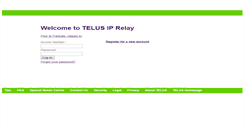 Desktop Screenshot of iprelay.telus.net