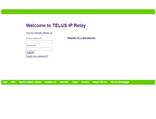 Tablet Screenshot of iprelay.telus.net